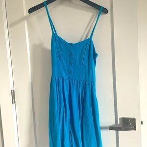 Blue mini dress